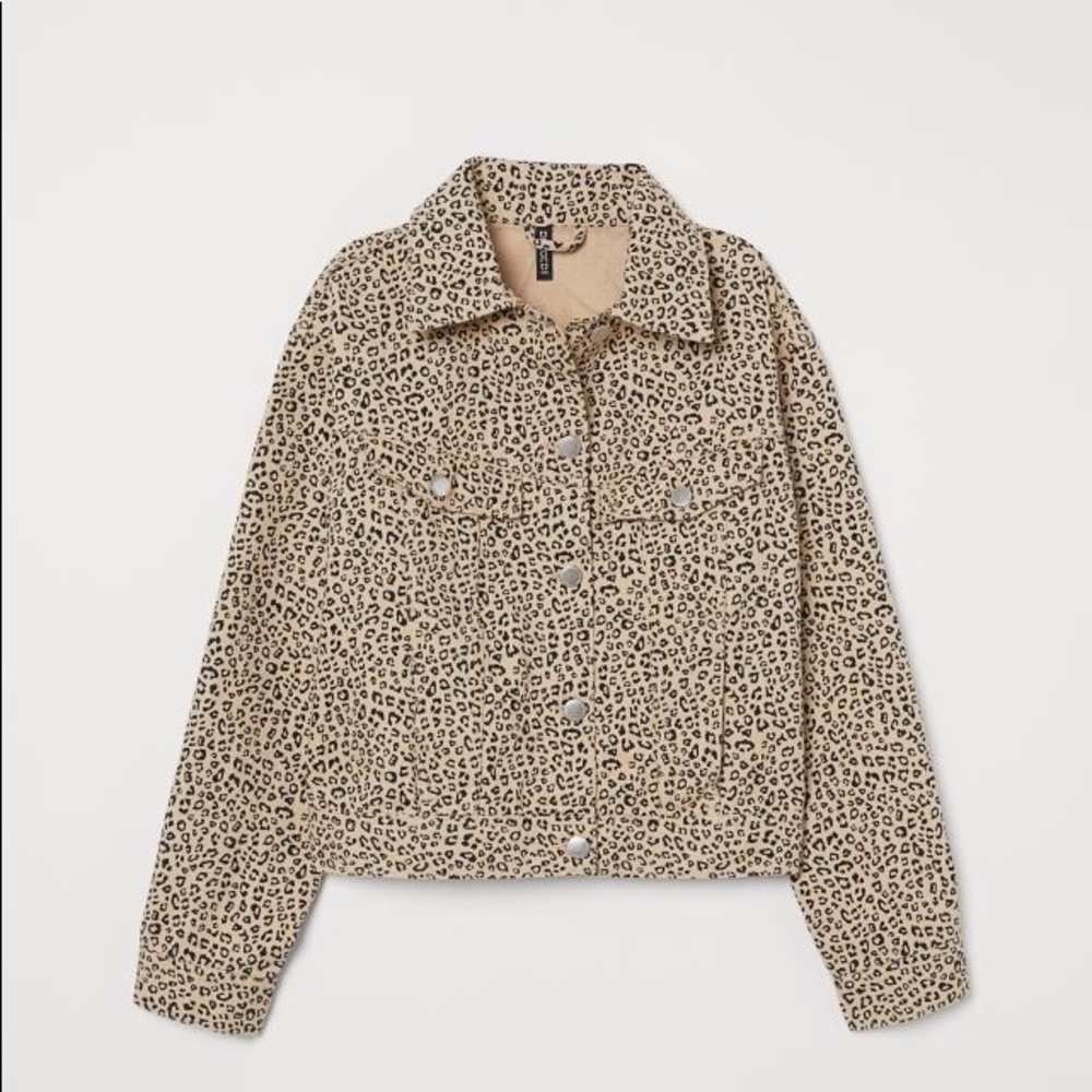 H&M Printed Denim Jacket